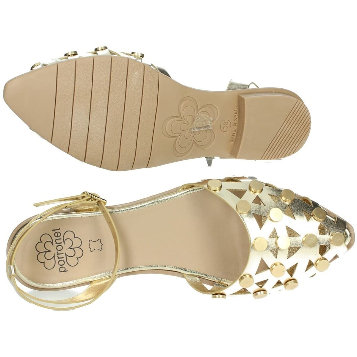 Women's Ballet Flats Porronet Gold