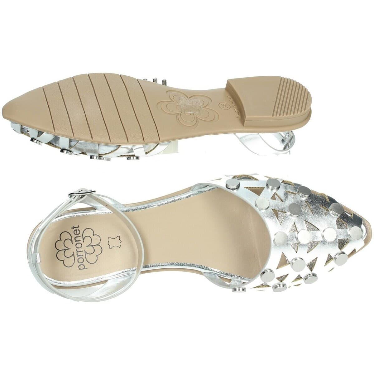 Women's Ballet Flats Porronet Silver