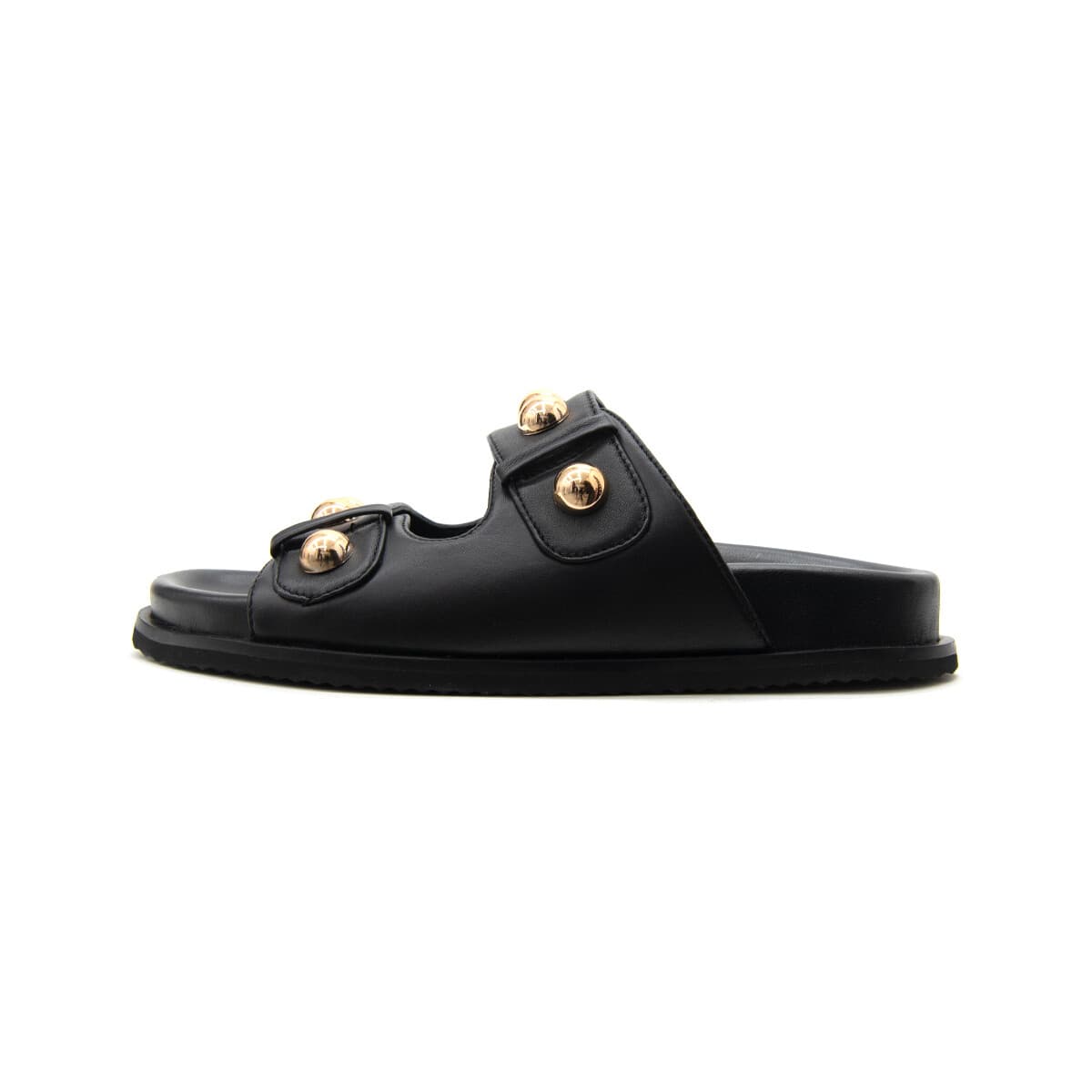 Wrentham Studded Leather Flat Sandals Women Gioseppo