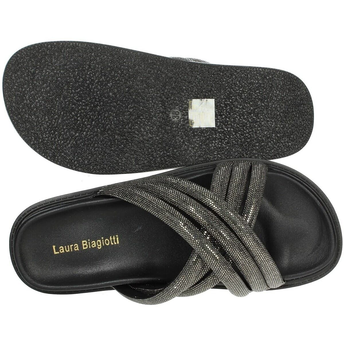 Women's Flip Flops Laura Biagiotti Black