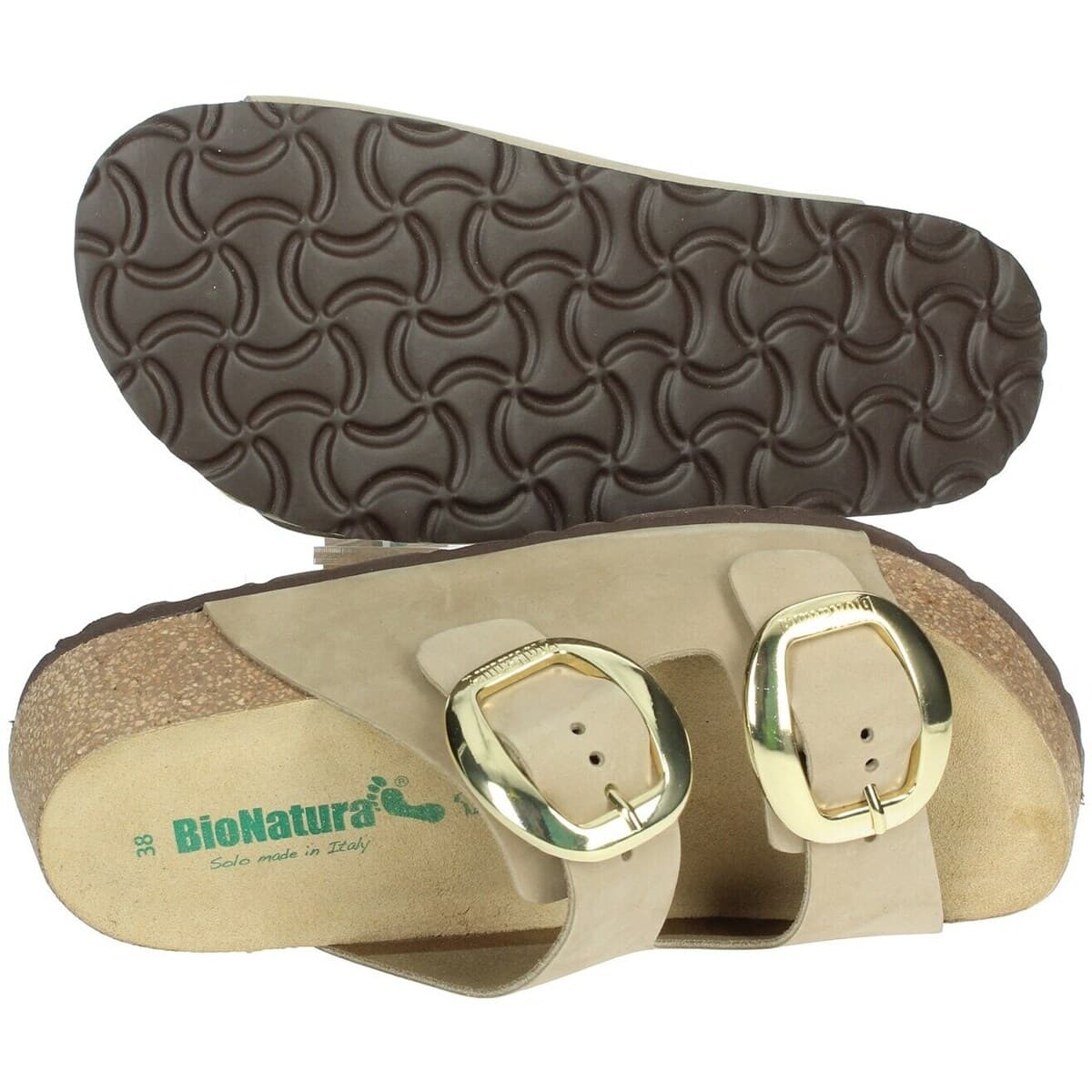 Women's Flip Flops Bionatura Beige