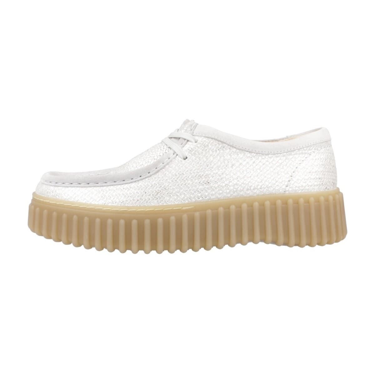 Women's Derby Shoes Clarks Silver