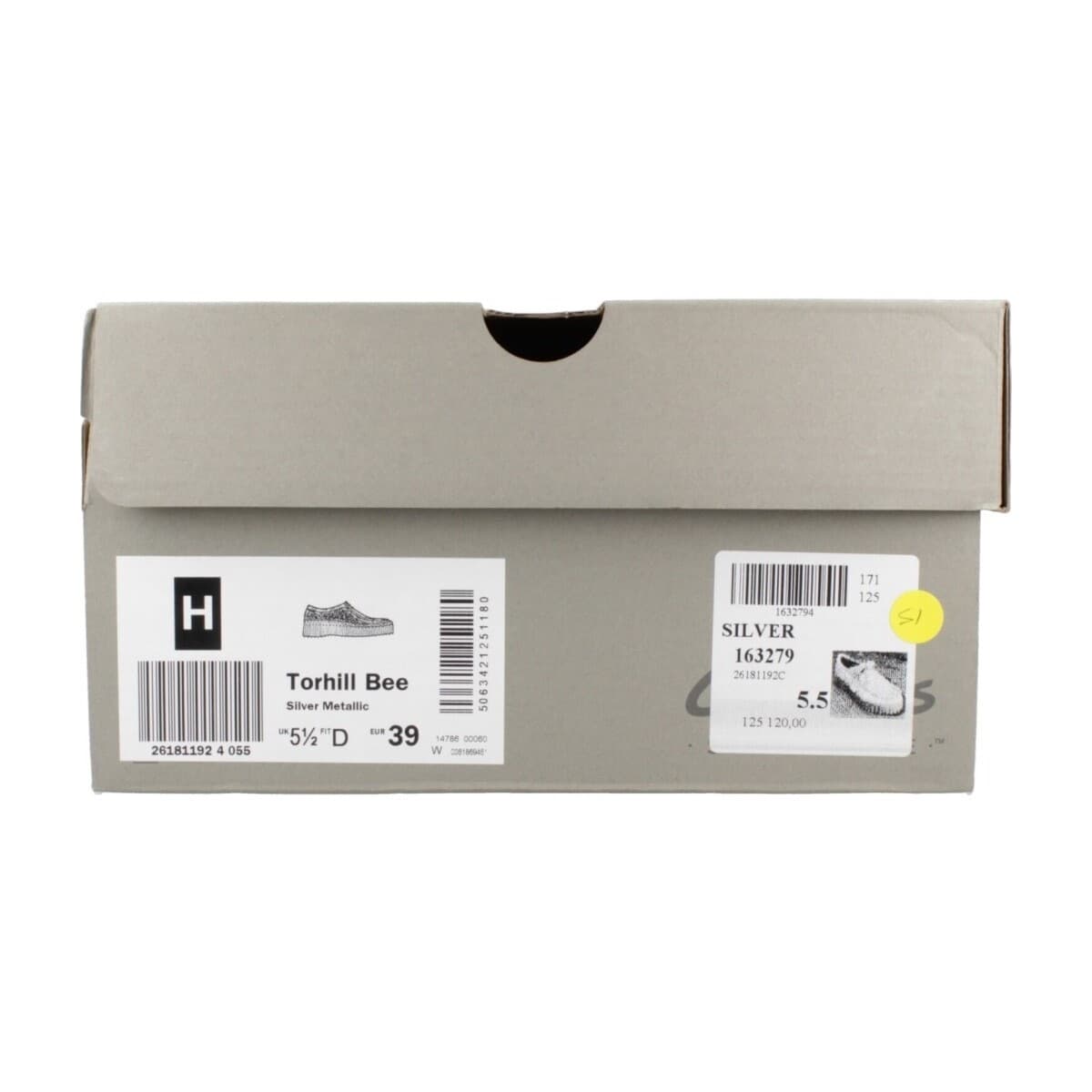 Women's Derby Shoes Clarks Silver