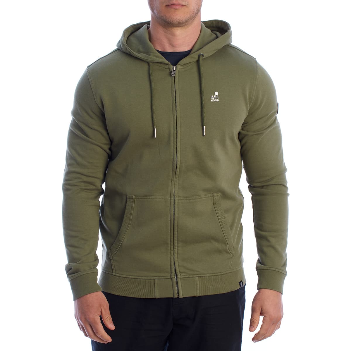 T-shirt με κουκούλα Inmyhood HS24MFE01-MILITARY