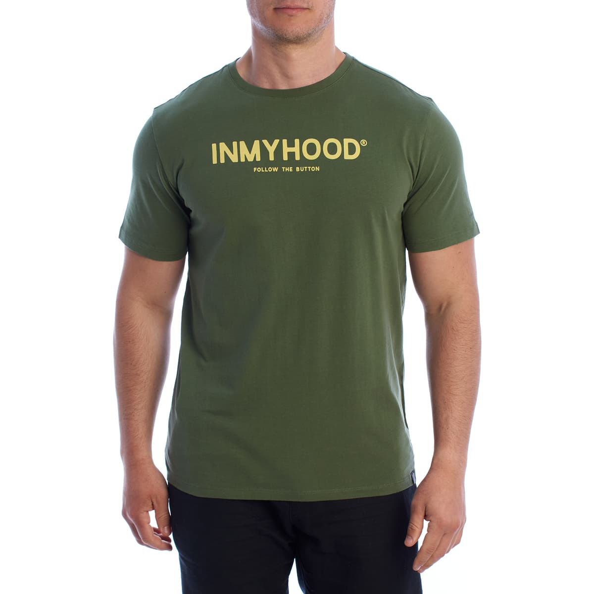 T-shirt με κοντά μανίκια Inmyhood HS24MTS02-MILITARY