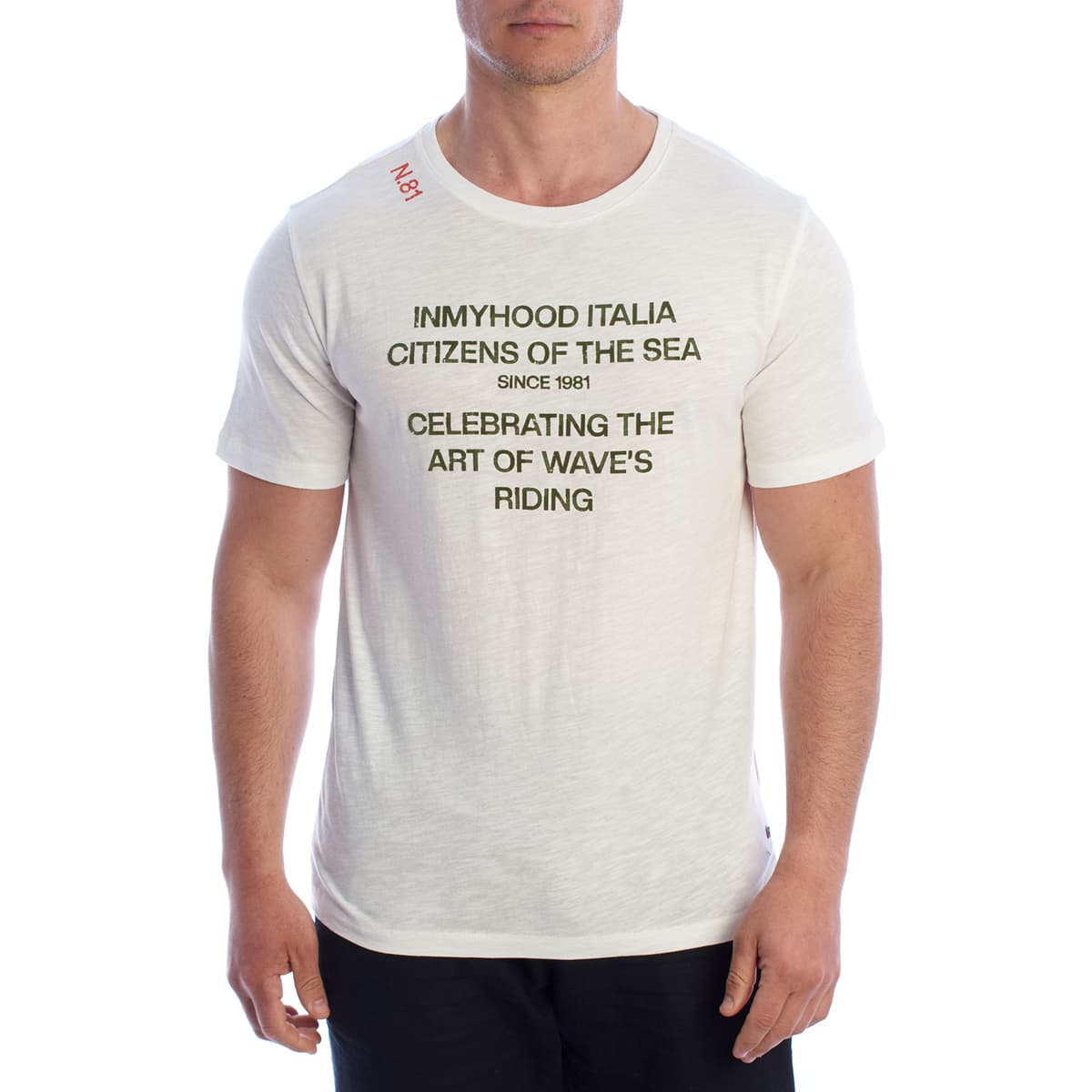 T-shirt με κοντά μανίκια Inmyhood HS24MTS17-MILK