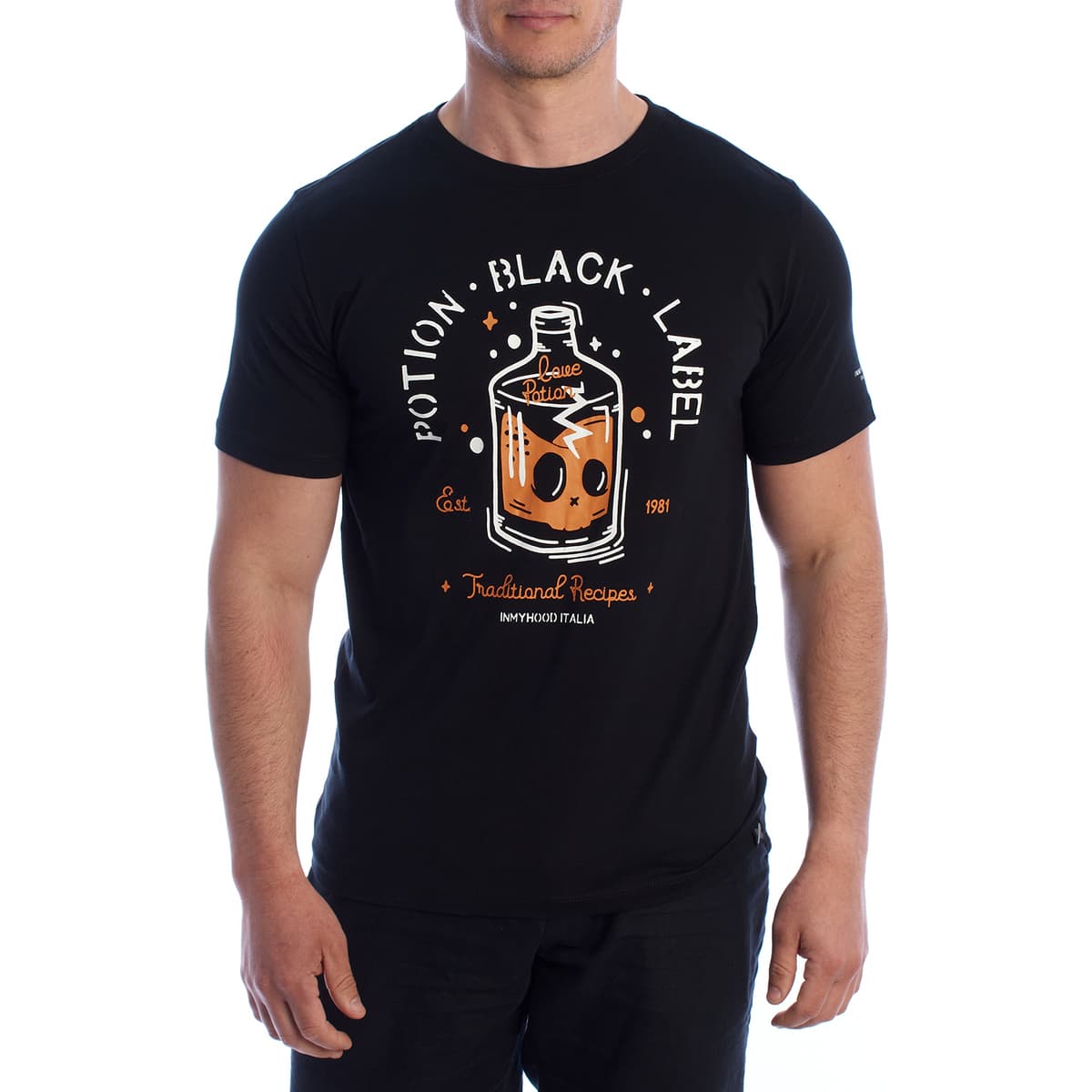 T-shirt με κοντά μανίκια Inmyhood HS24MTS20-A-BLACK