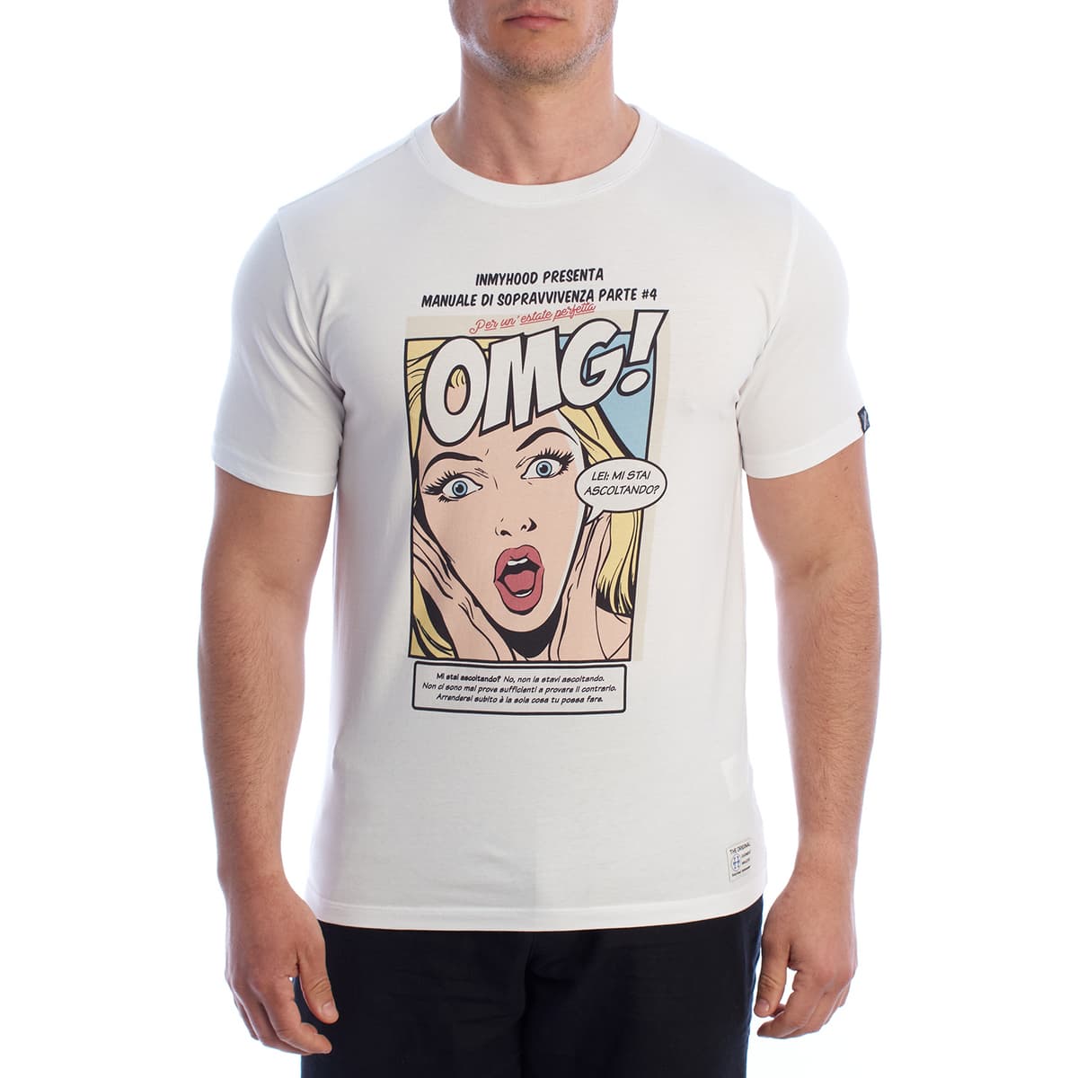 T-shirt με κοντά μανίκια Inmyhood HS24MTS21-D-WHITE