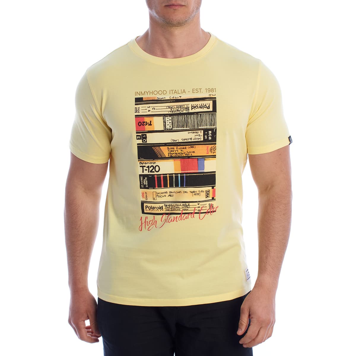 T-shirt με κοντά μανίκια Inmyhood HS24MTS24-YELLOW