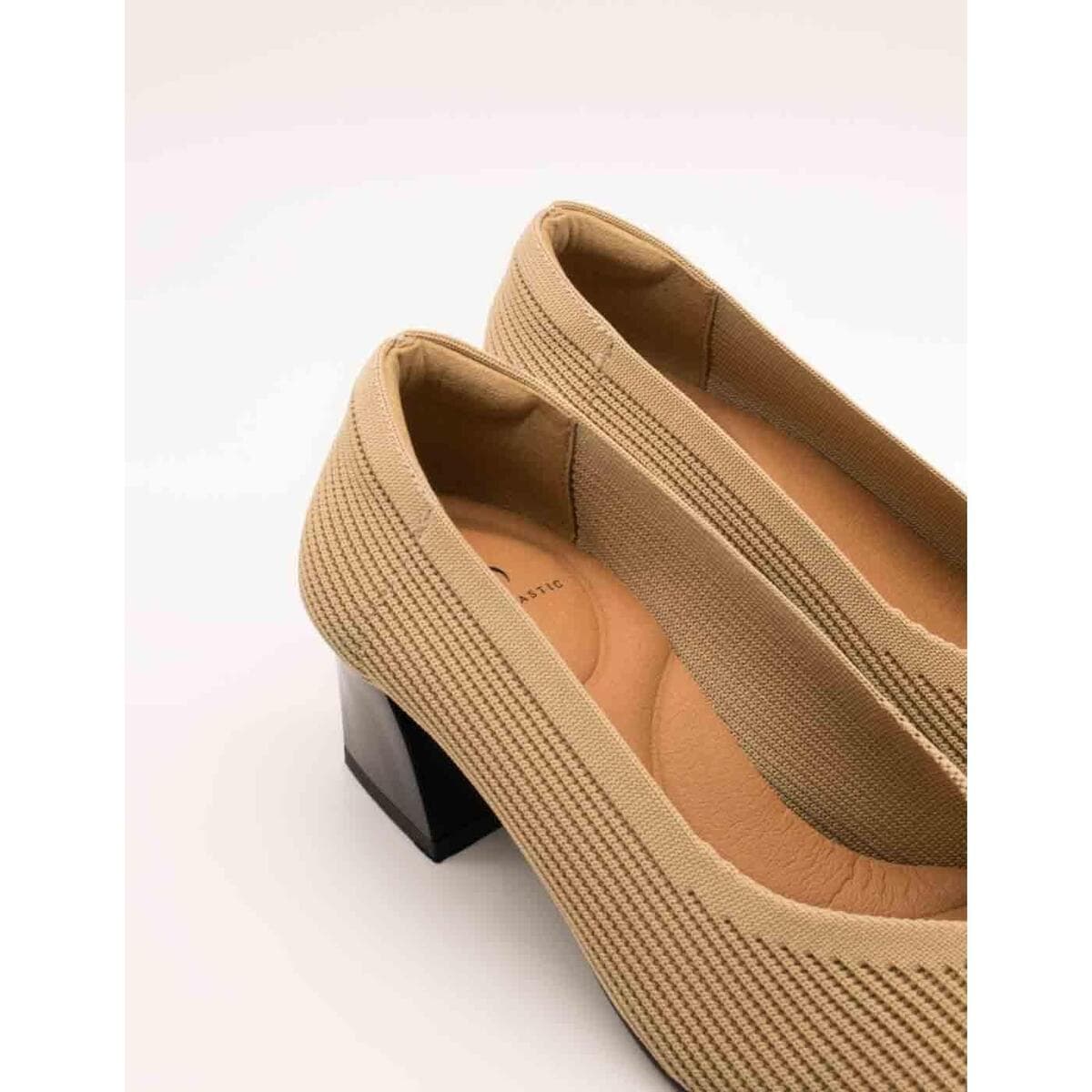 Women's Dress Shoes Miss Elastic Beige