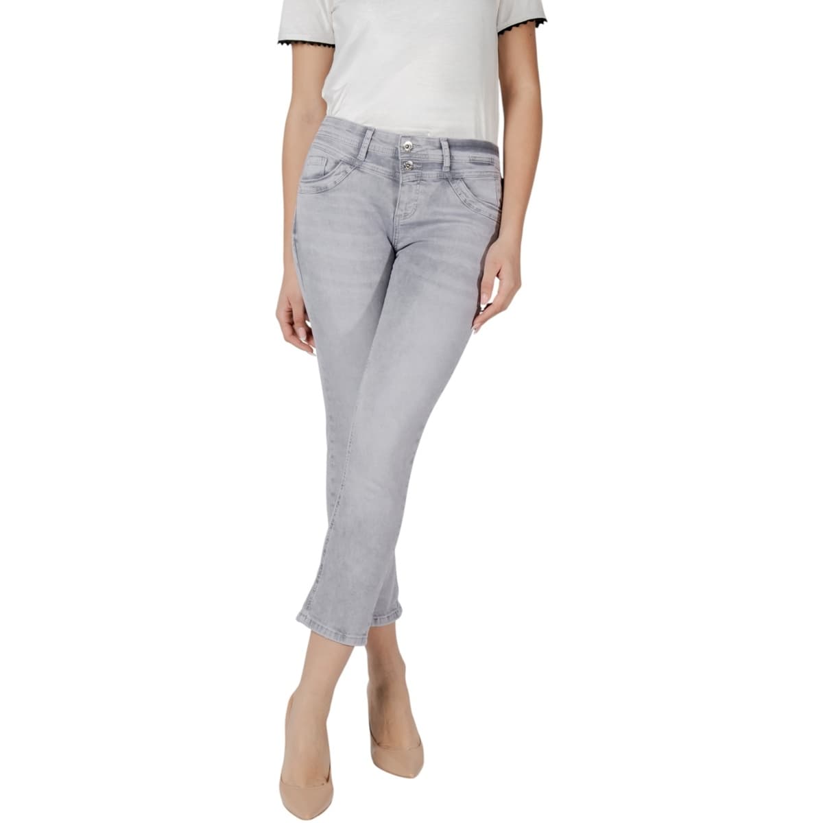 Women's Jeans Street One Gray