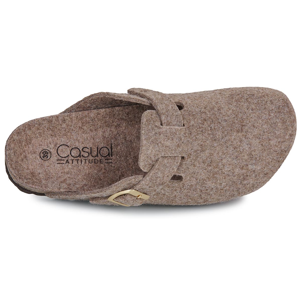 Women's House Slippers Casual Attitude Brown