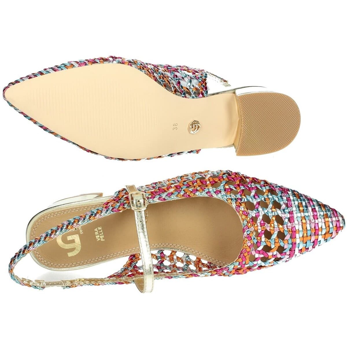Women's Ballet Flats Gold&gold Multicolor