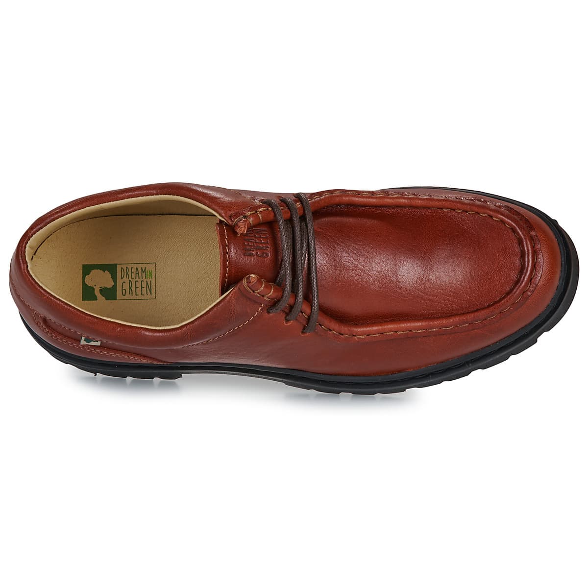 Men's Derby Shoes Dream in Green Brown