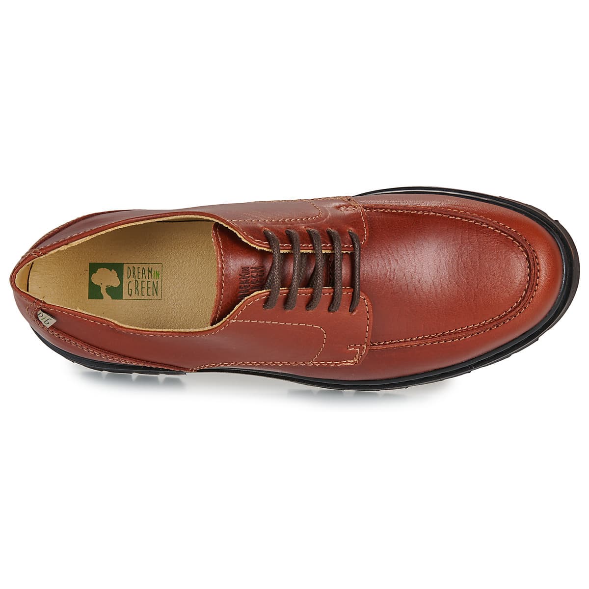 Men's Derby Shoes Dream in Green Brown