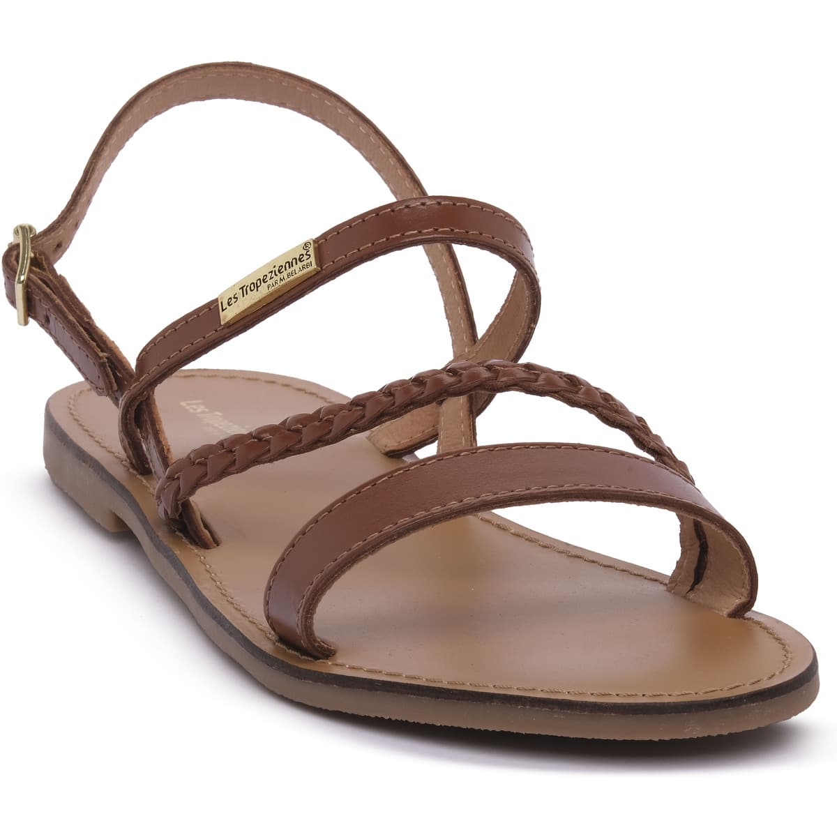 Σανδάλια χωρίς τακούνι Les Tropeziennes par M.Belarbi TAN BATRESSE