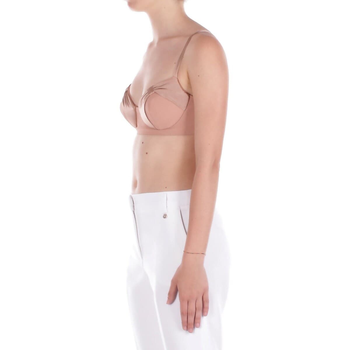 Women's Sleeveless Tops Elisabetta Franchi Beige