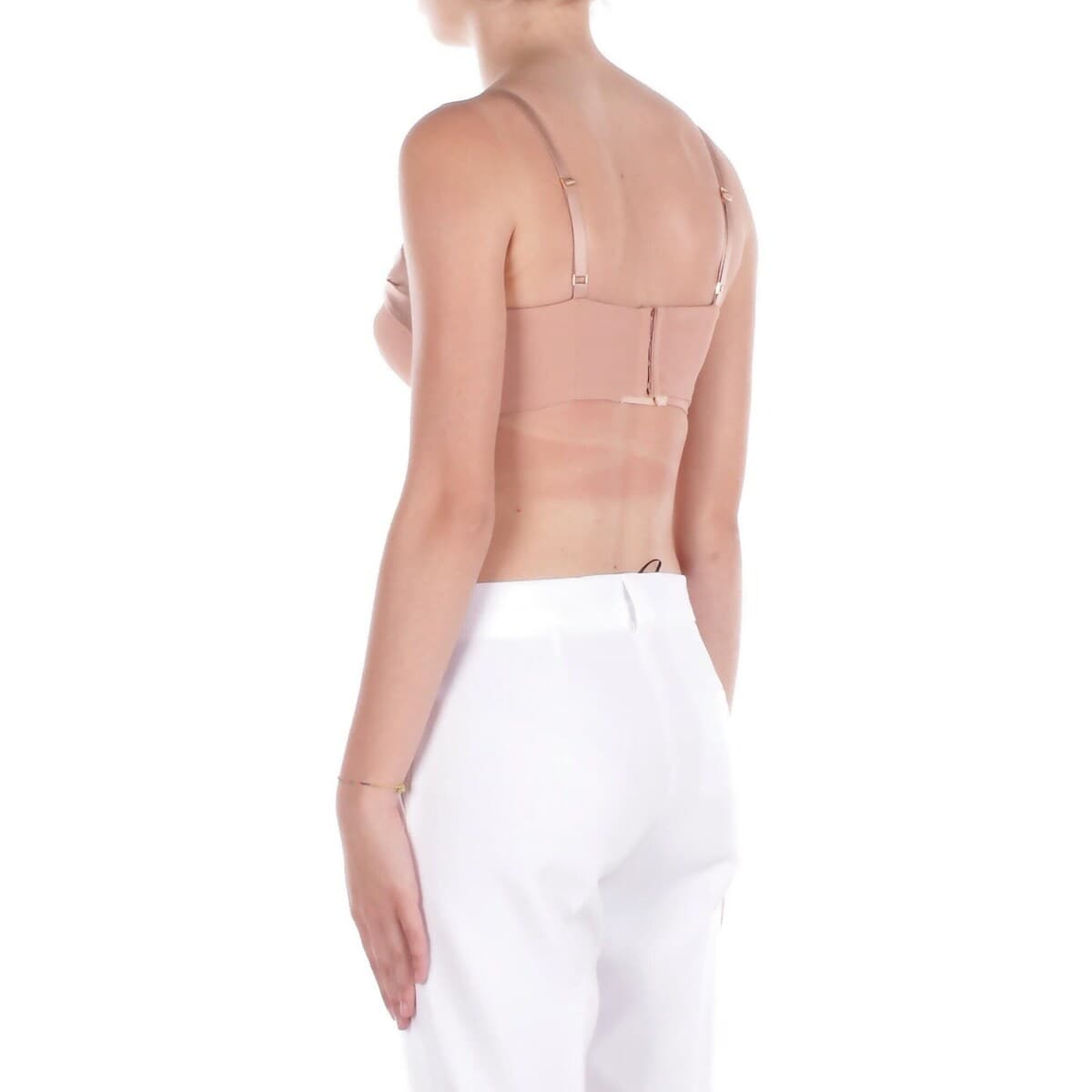 Women's Sleeveless Tops Elisabetta Franchi Beige