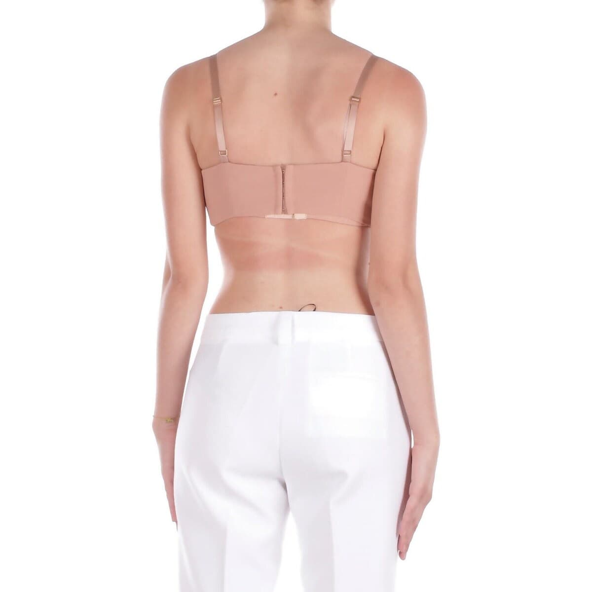 Women's Sleeveless Tops Elisabetta Franchi Beige