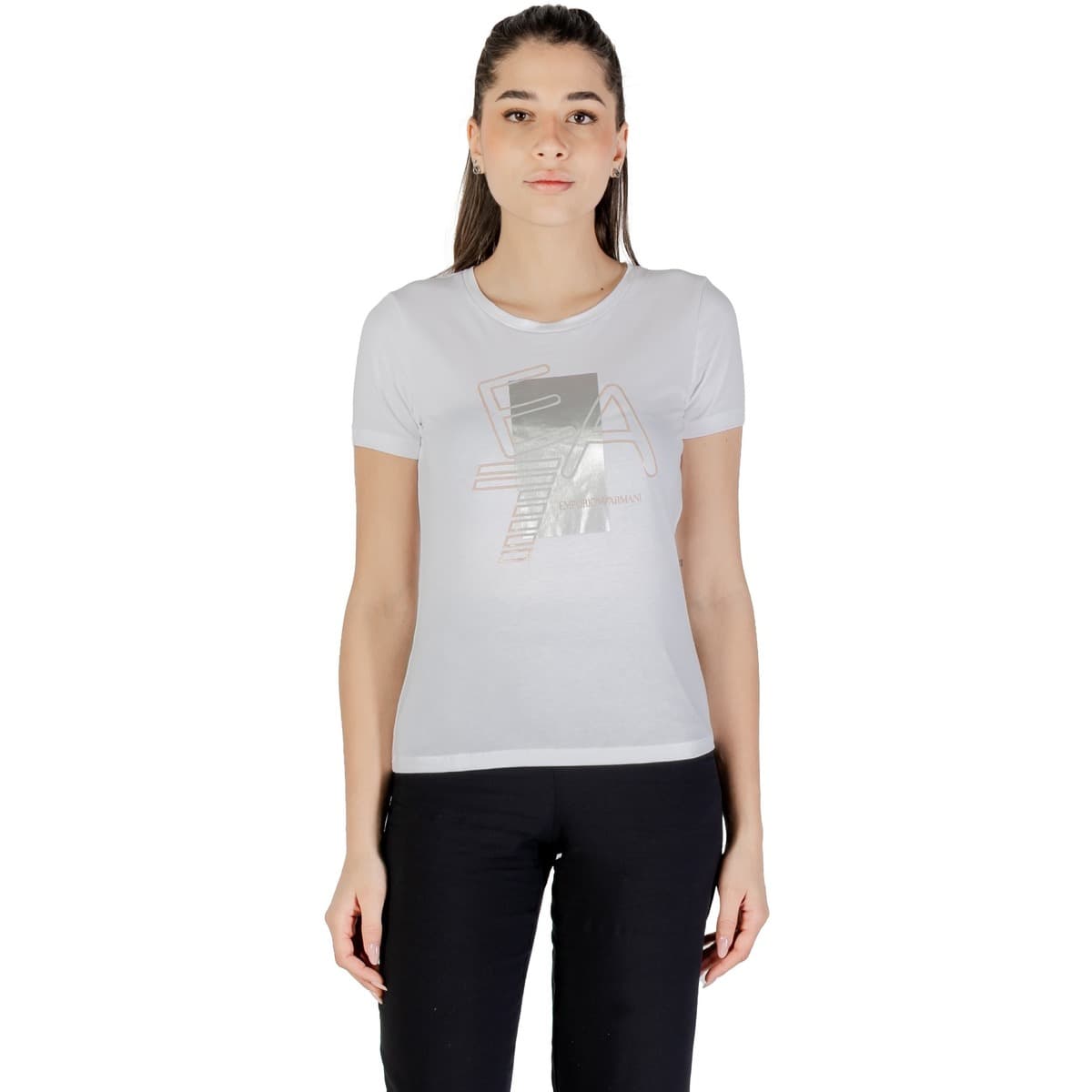 Women's T-Shirts EA7 White