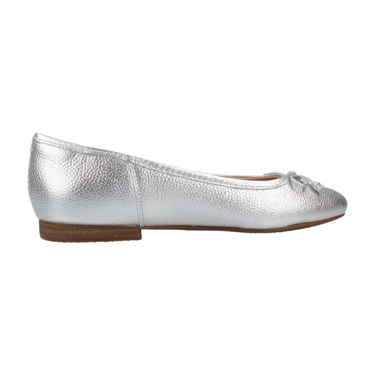 Women's Ballet Flats Clarks Silver