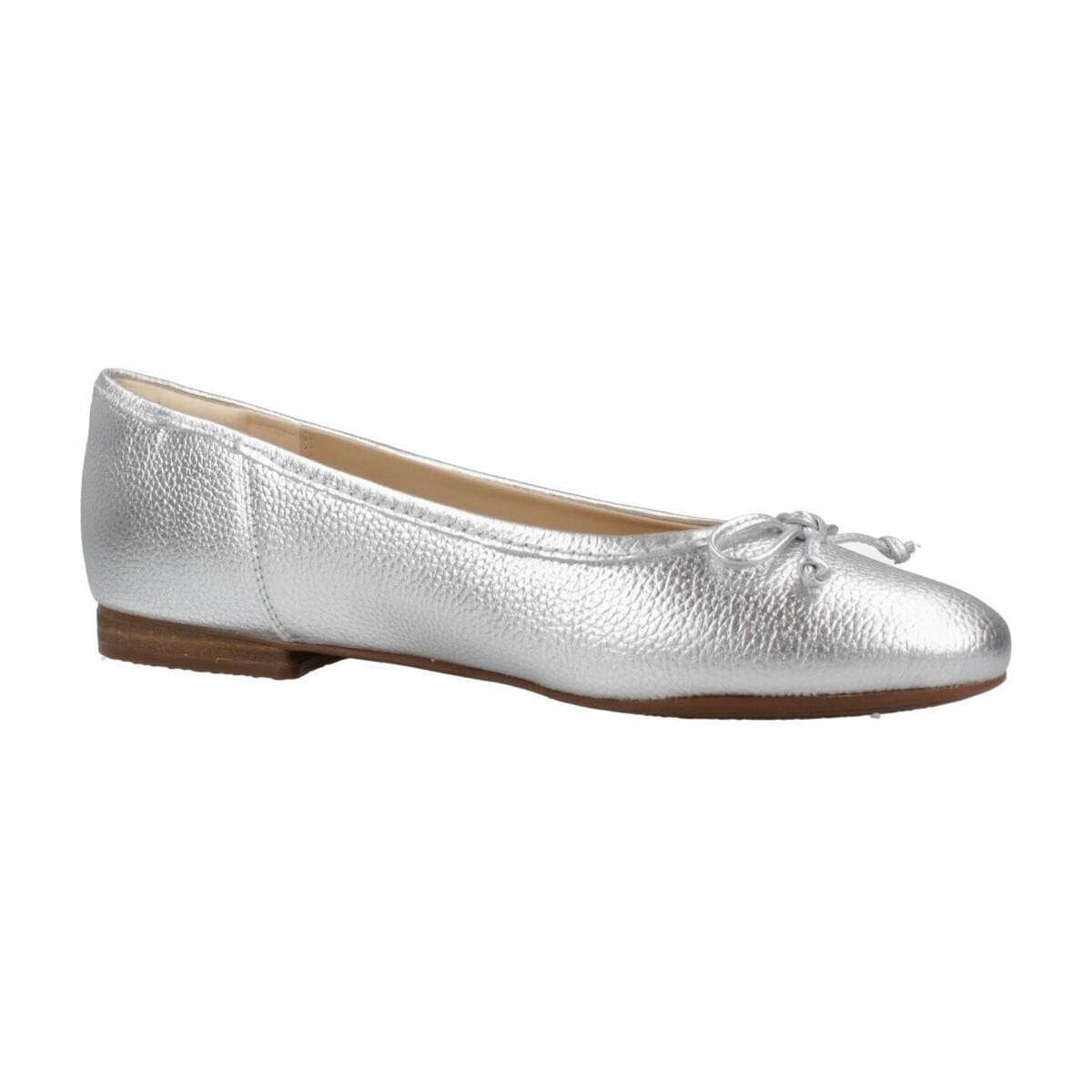 Women's Ballet Flats Clarks Silver