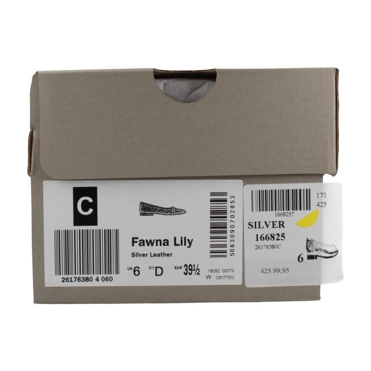 Women's Ballet Flats Clarks Silver