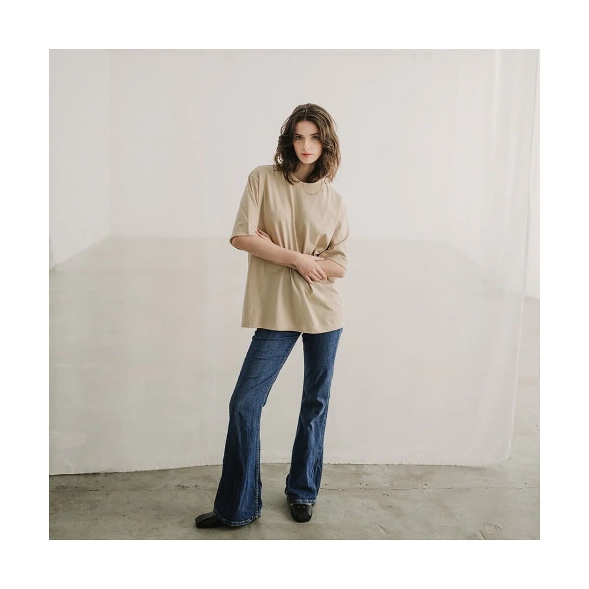 Women's Sports T-Shirts Mirakaya Beige