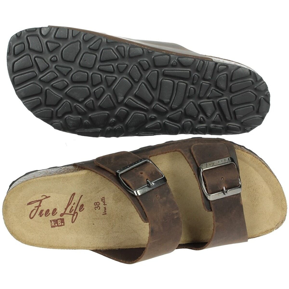 Women's Flip Flops Free Life Brown