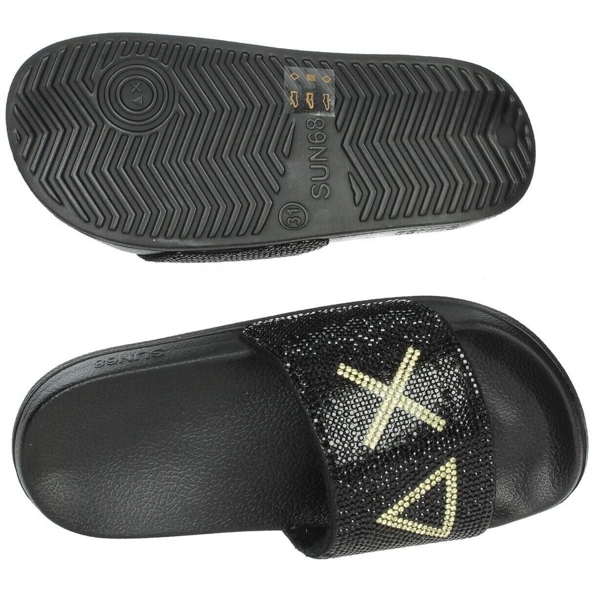 Girls' Flip Flops Sun68 Black