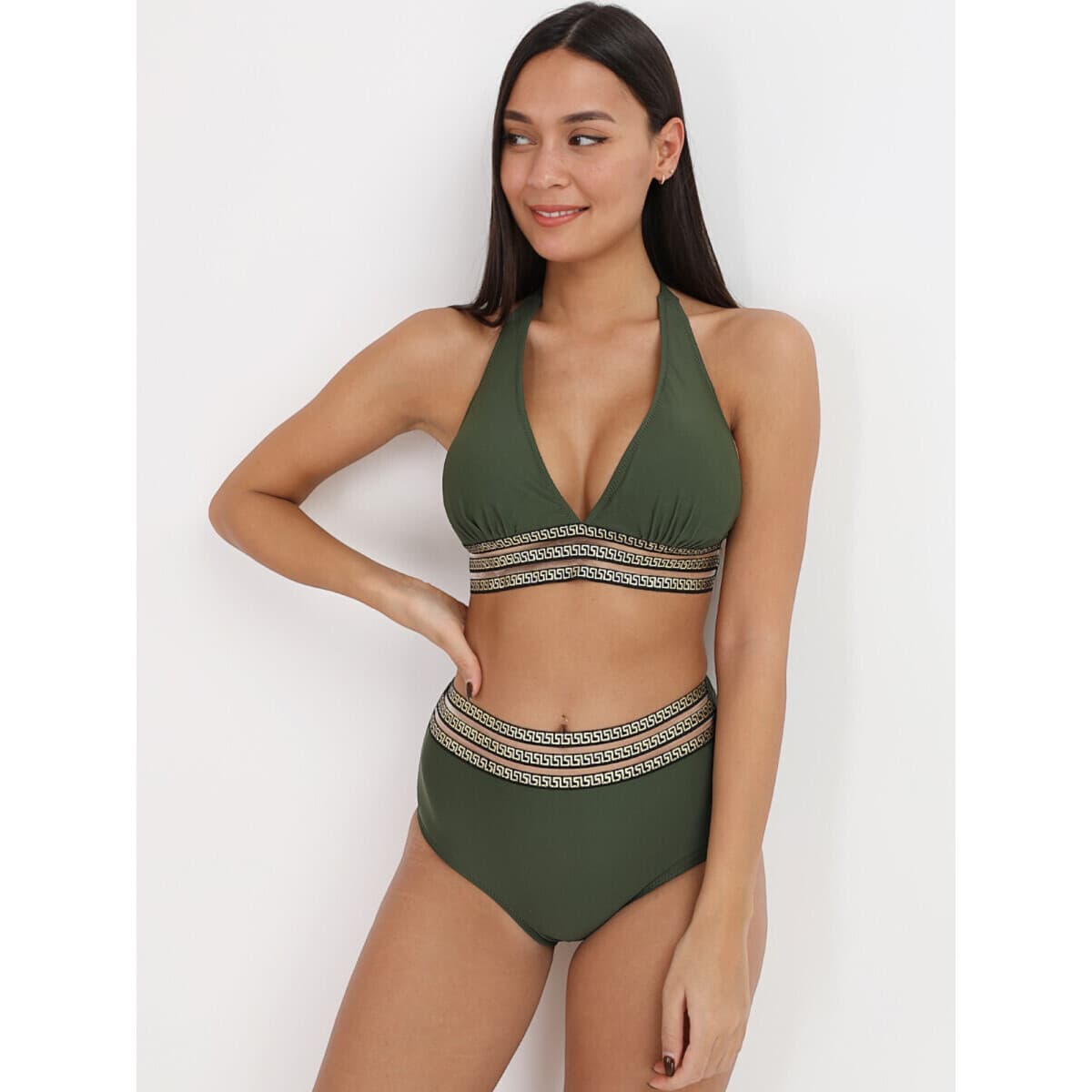 Women's Swimwear La Modeuse Khaki