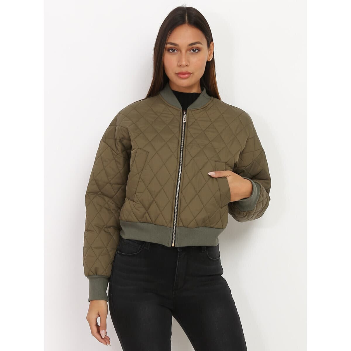 Women's Blazers La Modeuse Khaki