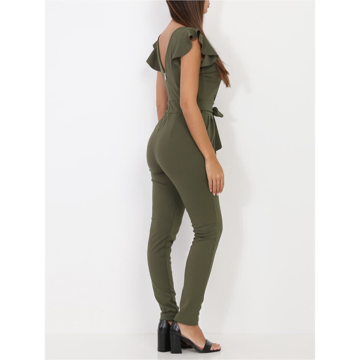 Women's Jumpsuits La Modeuse Khaki