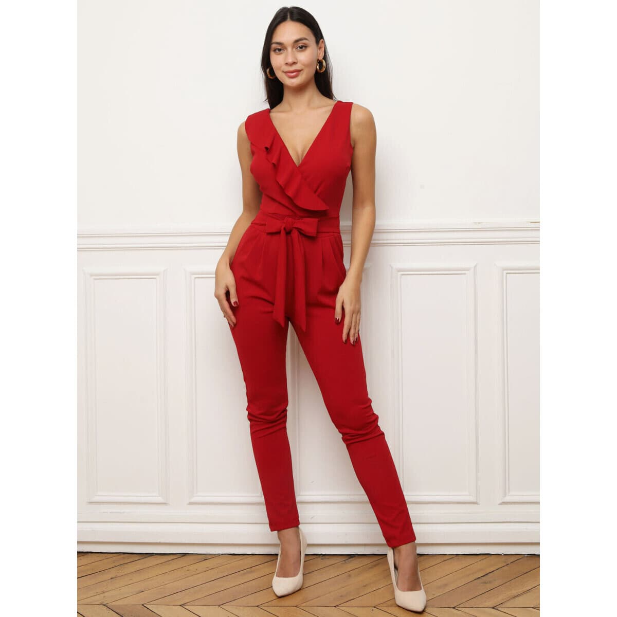 Women's Jumpsuits La Modeuse Bordeaux
