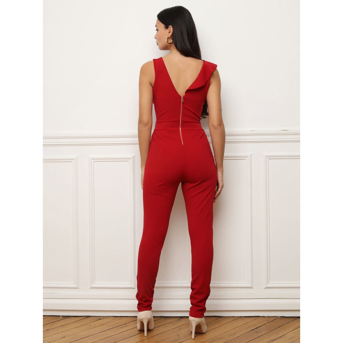 Women's Jumpsuits La Modeuse Bordeaux