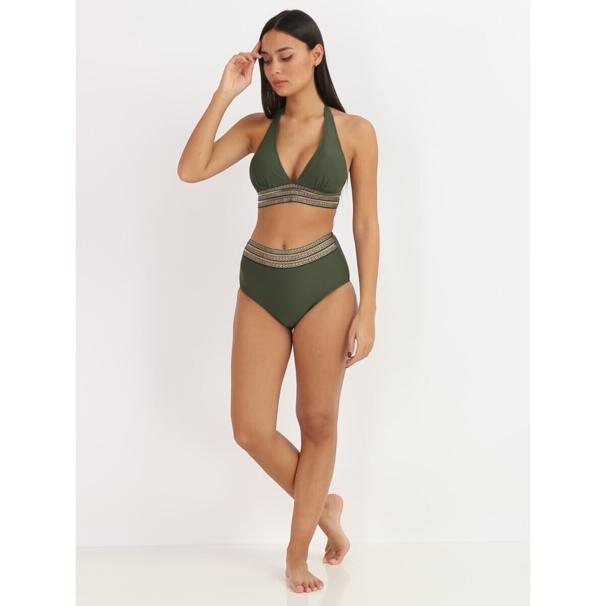 Women's Swimwear La Modeuse Khaki