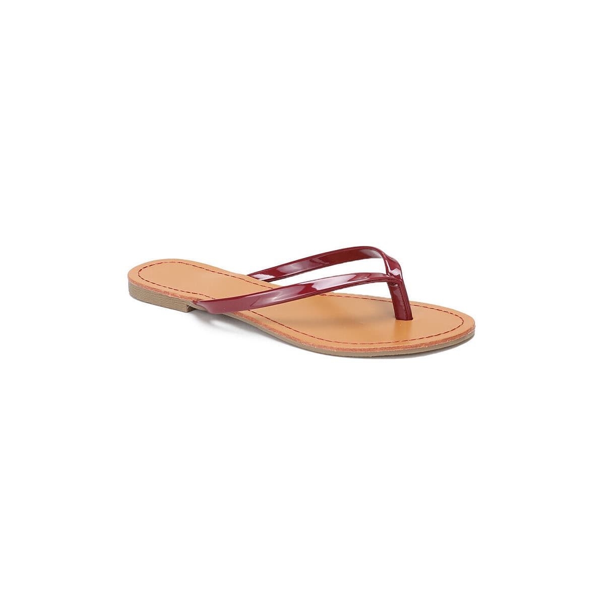 Women's Flip Flops La Modeuse Bordeaux