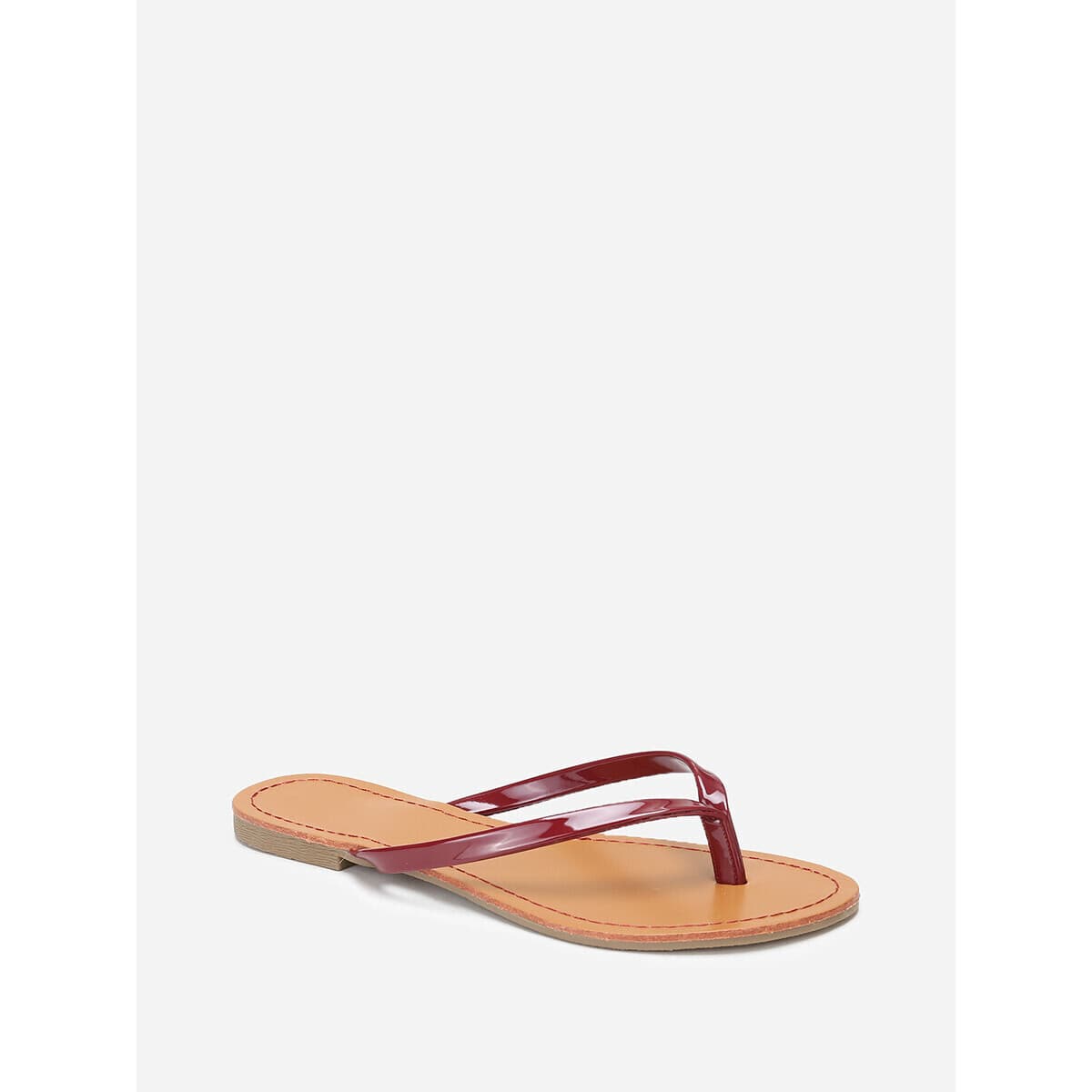 Women's Flip Flops La Modeuse Bordeaux