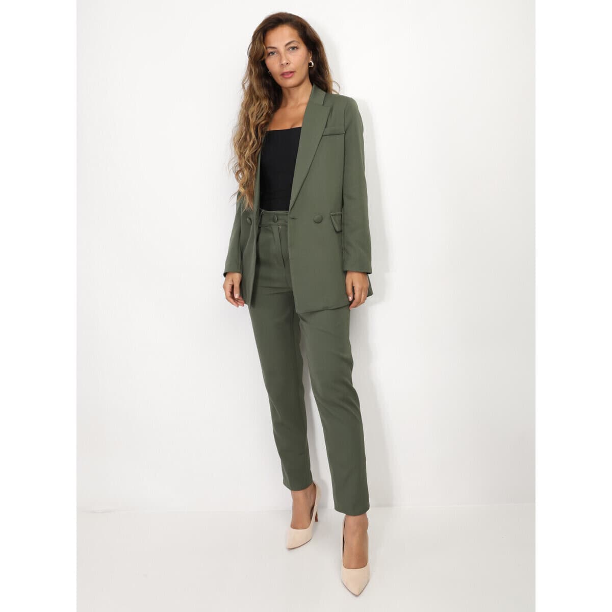 Women's Tracksuits La Modeuse Khaki