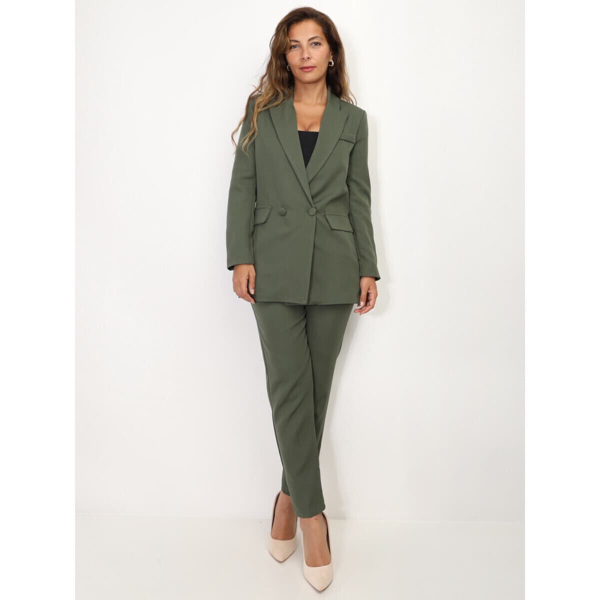 Women's Tracksuits La Modeuse Khaki