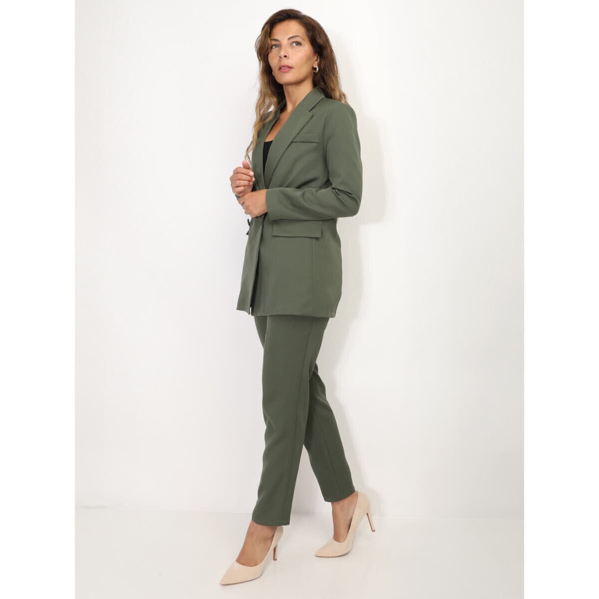 Women's Tracksuits La Modeuse Khaki
