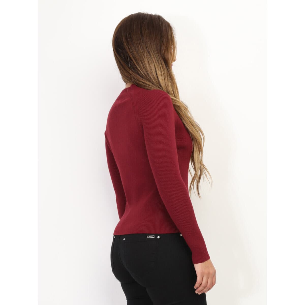 Women's Sweaters La Modeuse Bordeaux