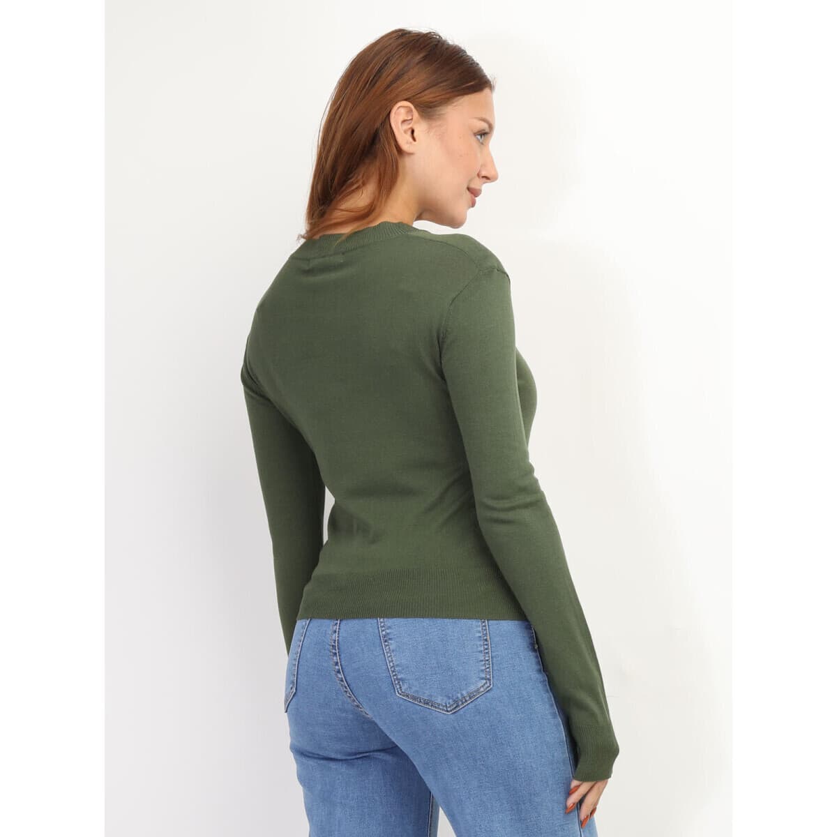 Women's Sweaters La Modeuse Khaki