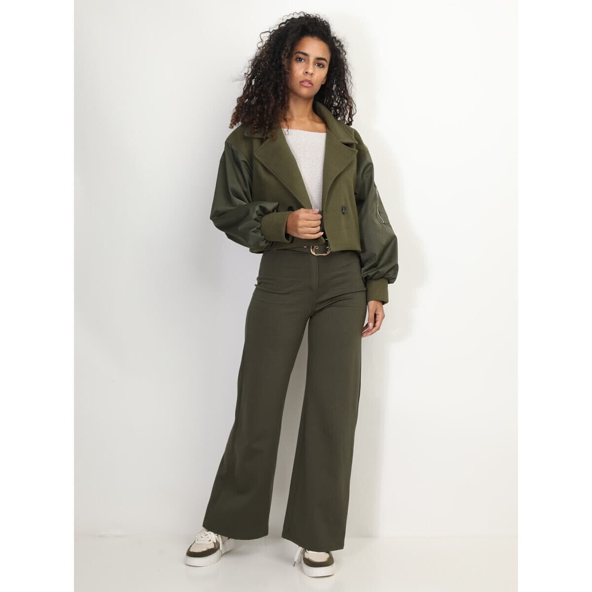 Women's Blazers La Modeuse Khaki