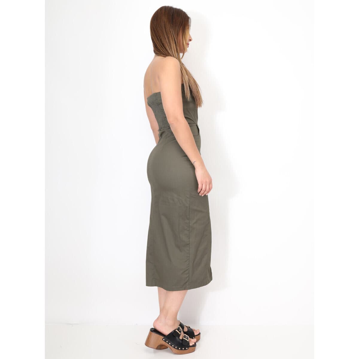 Women's Dresses La Modeuse Khaki