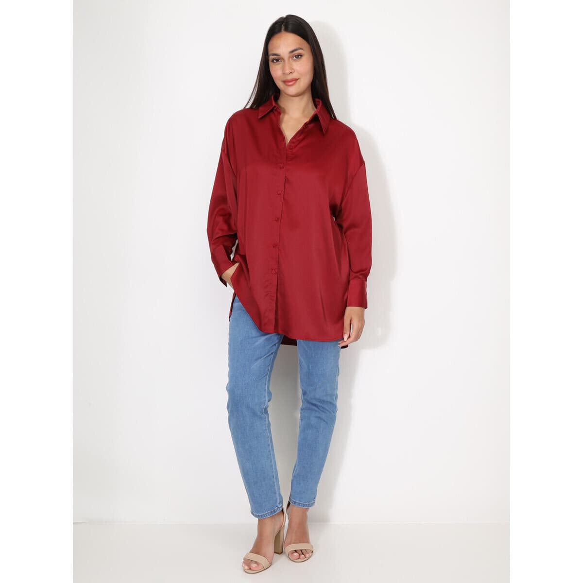Women's Shirts La Modeuse Bordeaux