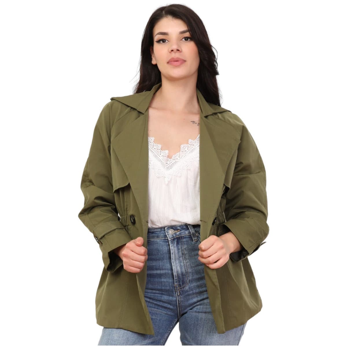 Women's Coats La Modeuse Khaki