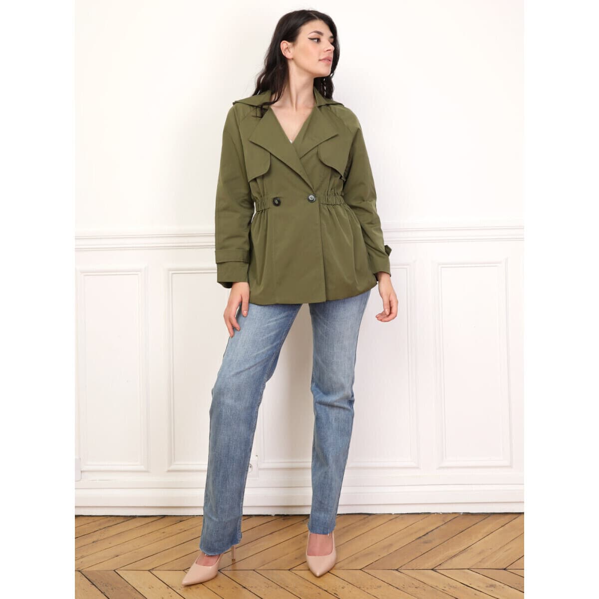 Women's Coats La Modeuse Khaki
