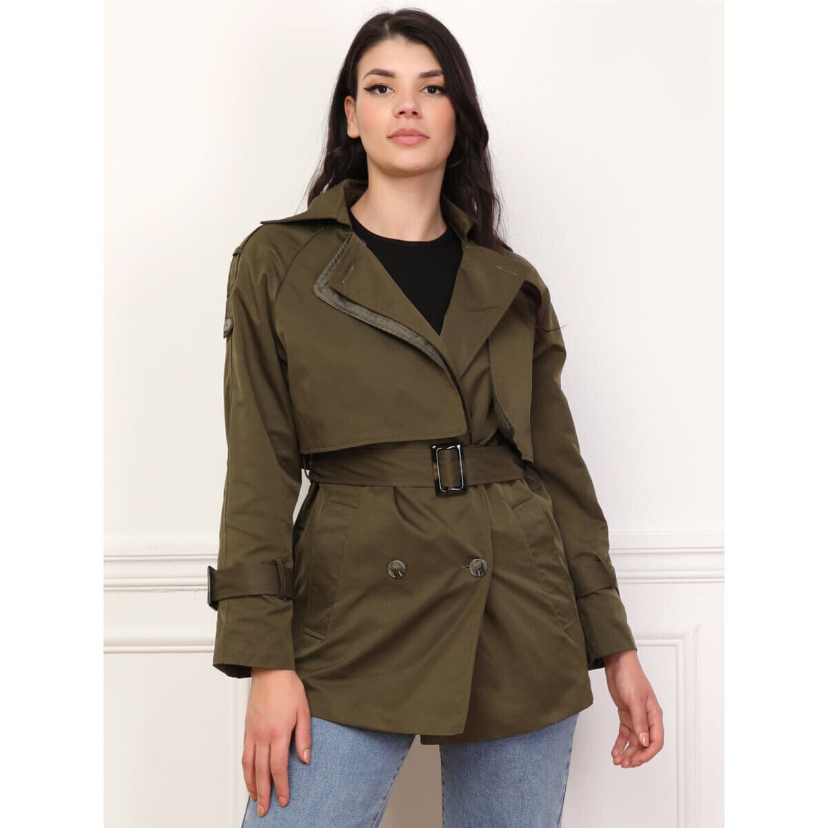 Women's Coats La Modeuse Khaki