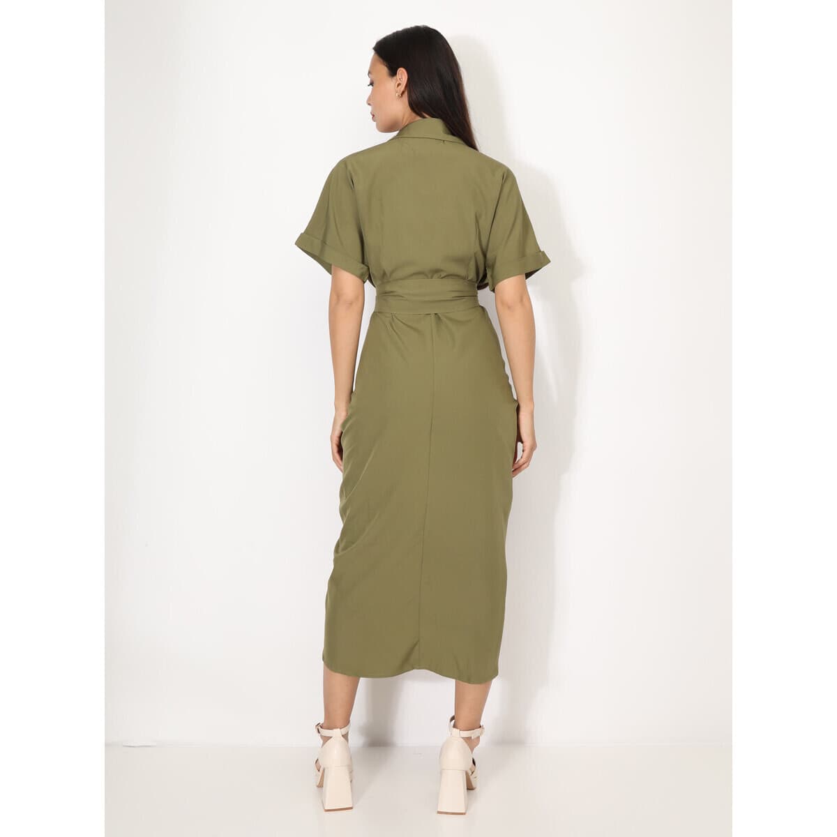 Women's Dresses La Modeuse Khaki